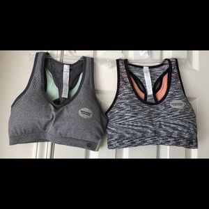 Women’s Sports Bra Set Of Two  Size Large 36C/38B